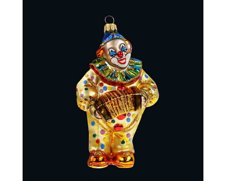 BOMBKA SZKLANA CLOWN W KROPKI